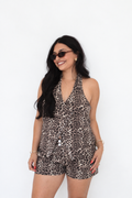 The Soho Set | Leopard Print Two Piece Short Set