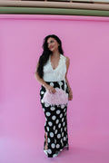 The Dottie Skirt | Black Polka Dot Maxi Skirt